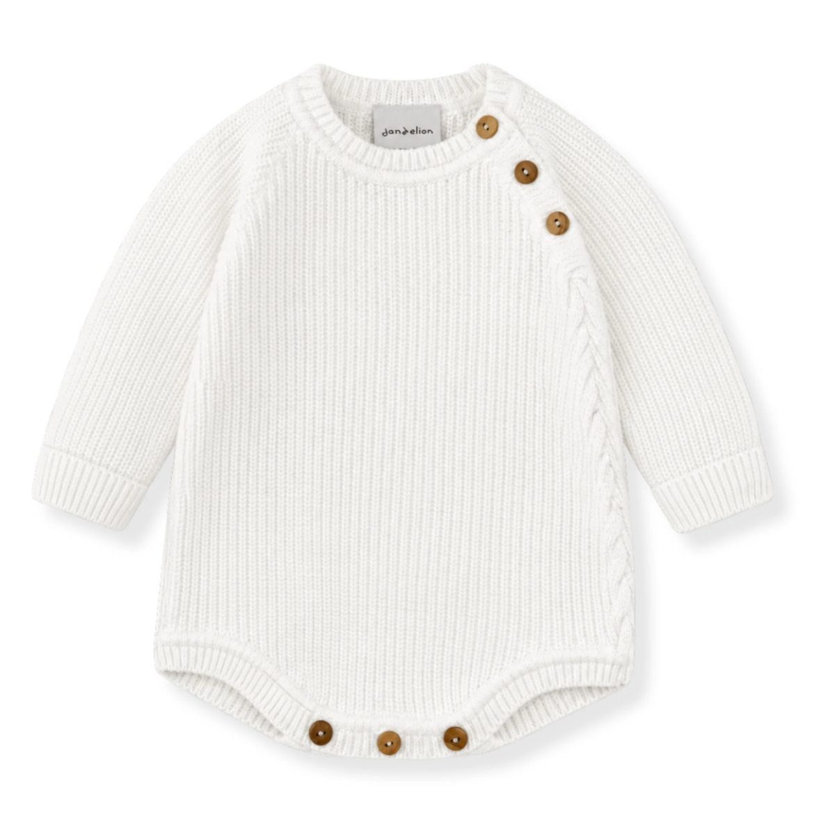 Personalised Ribbed Knitted Baby Romper
