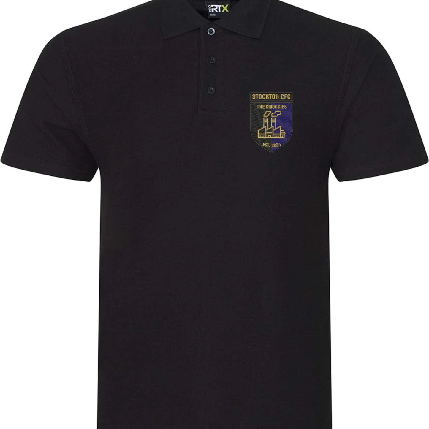 Stockton CFC Football Club Black Polo-shirt
