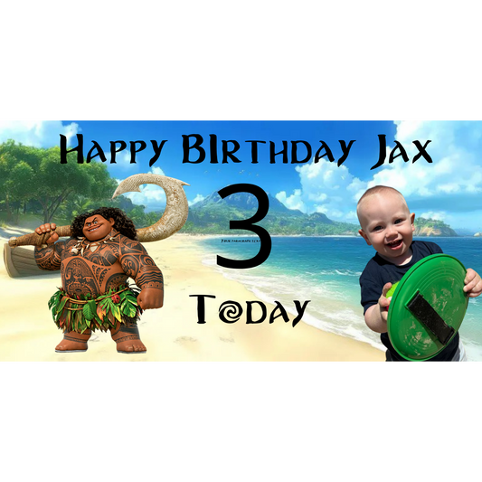 Maui Birthday Banner