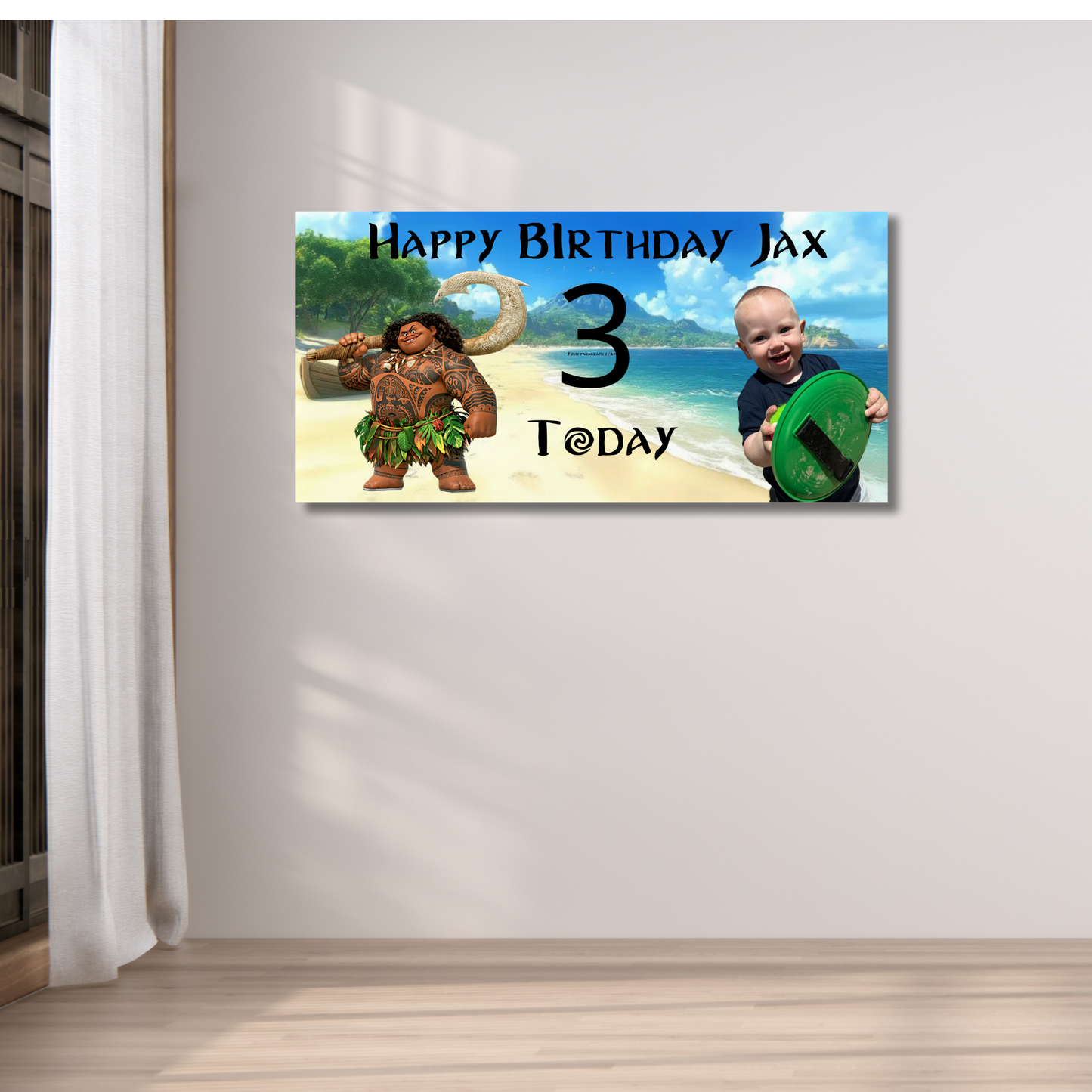 Maui Birthday Banner