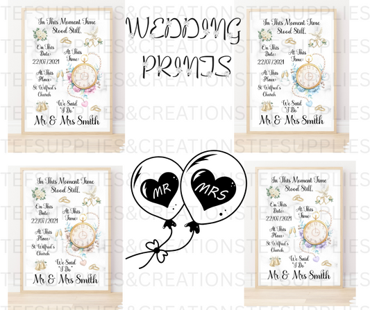 In this moment Wedding print