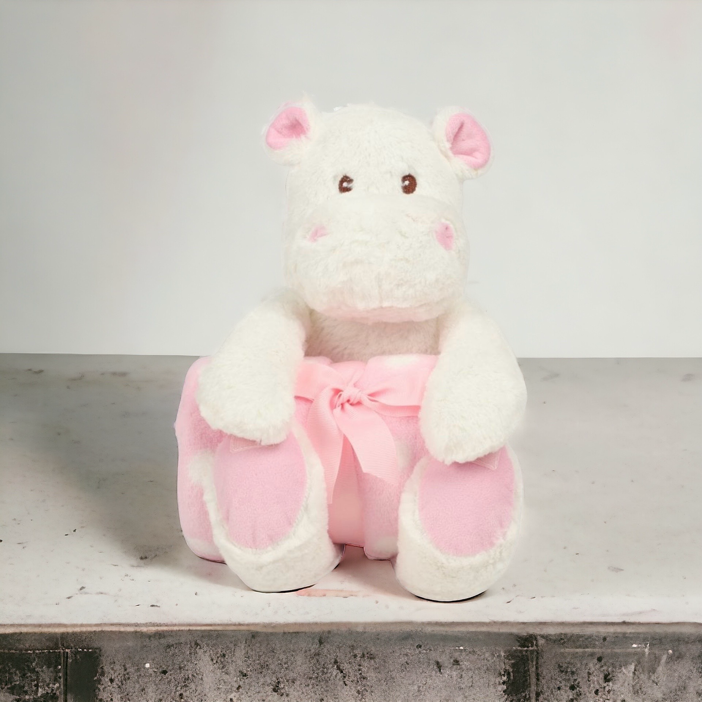 Soft Toy Hippo - Pink