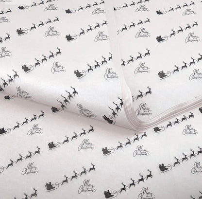 Luxury Santa's sleigh tissue paper x10