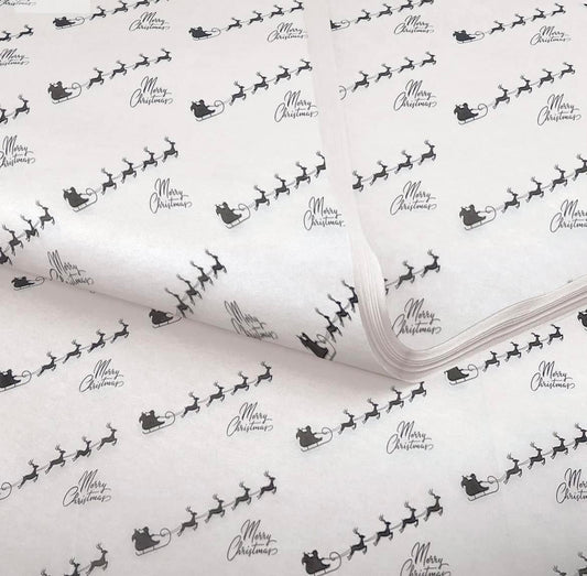 Luxury Santa's sleigh tissue paper x10