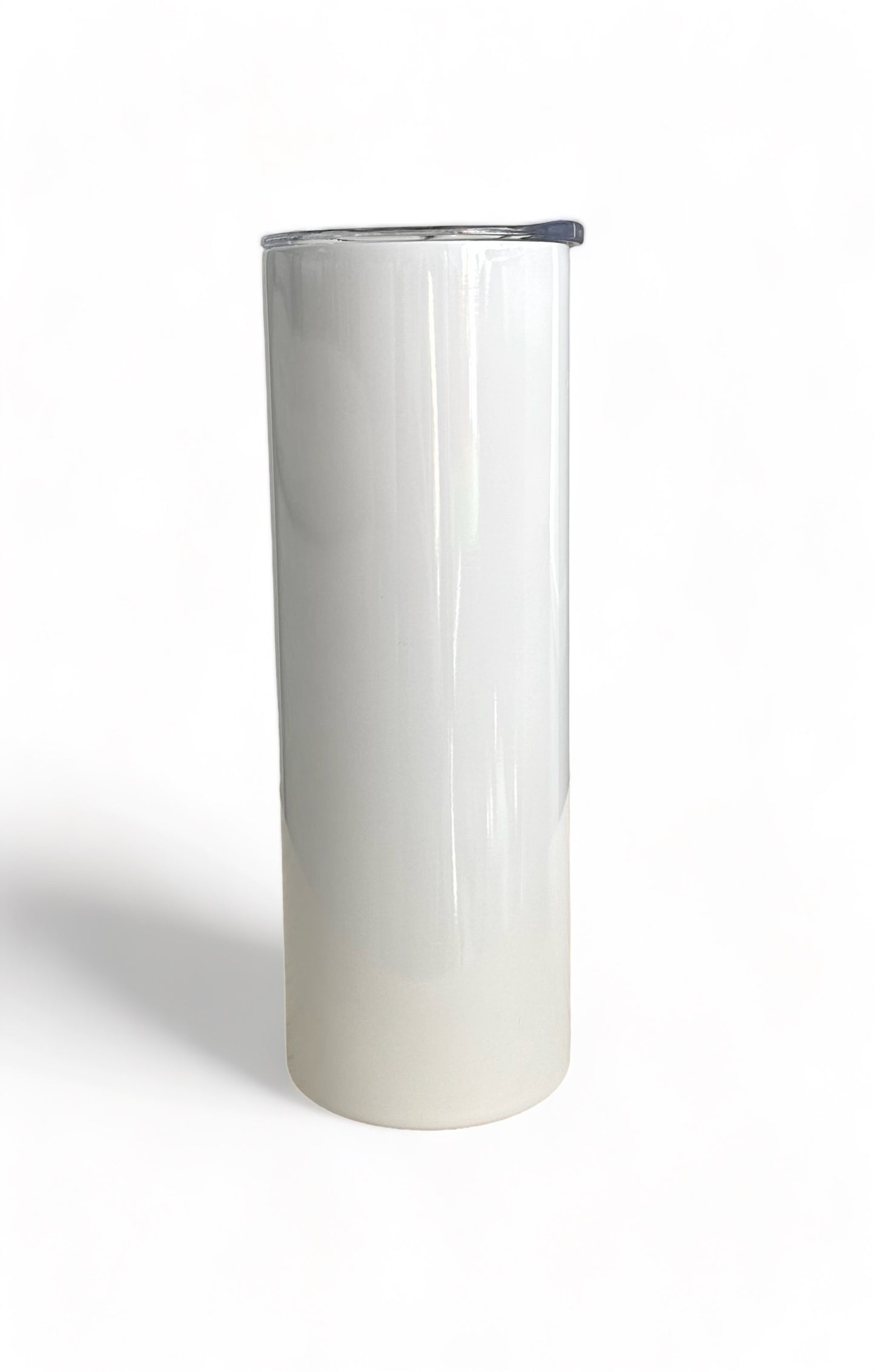 Flat bottom 20oz Straight Skinny tumbler - White